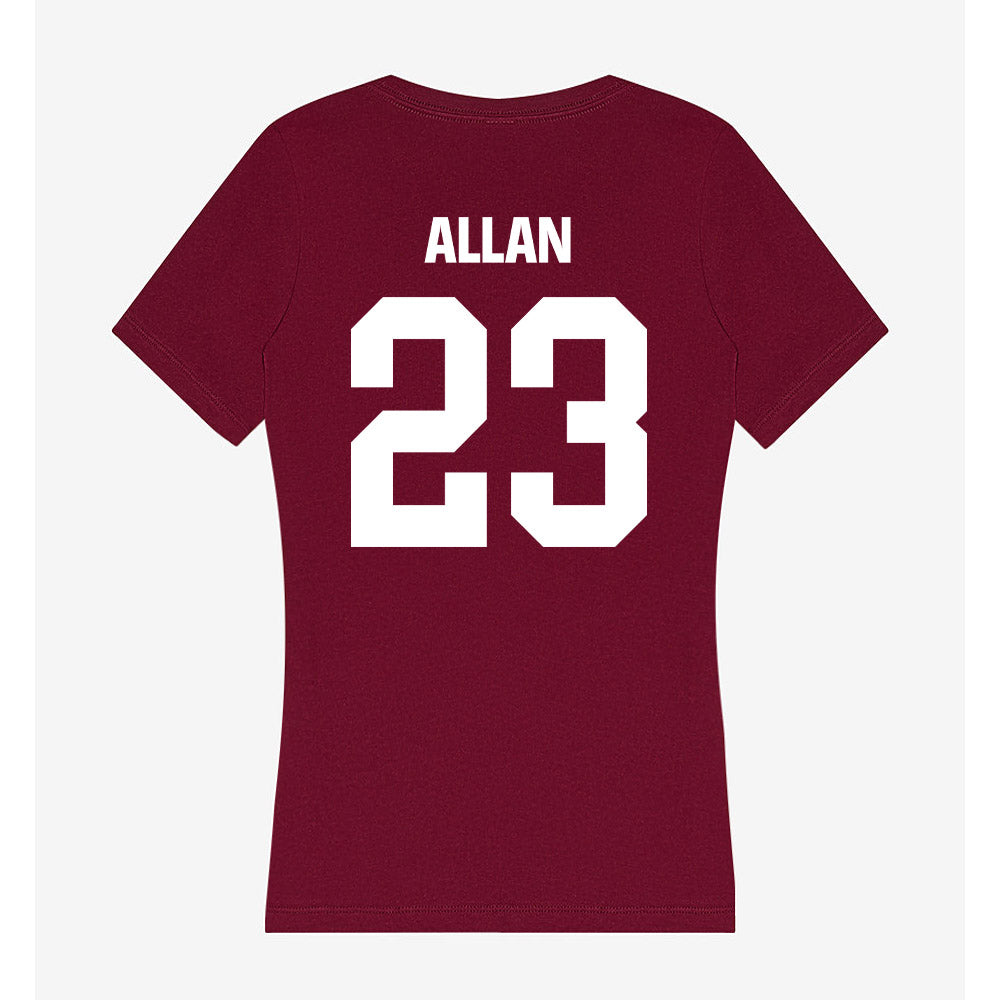 Colgate - NCAA Football : Reece Allan - Women's V-Neck T-Shirt-1