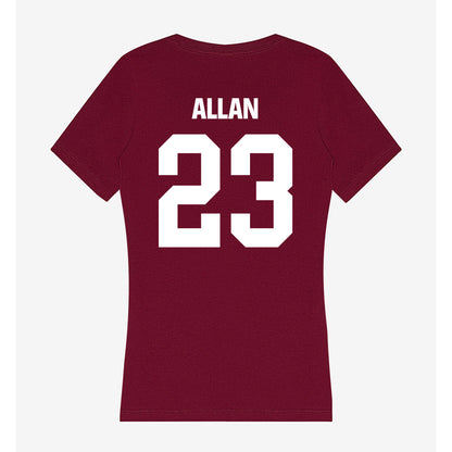 Colgate - NCAA Football : Reece Allan - Women's V-Neck T-Shirt-1