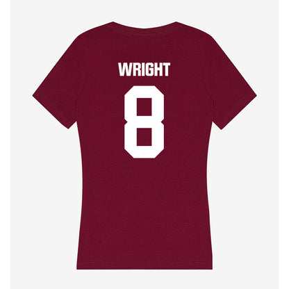 Colgate - NCAA Men's Soccer : Aidan Wright - Women's V-Neck T-Shirt-1