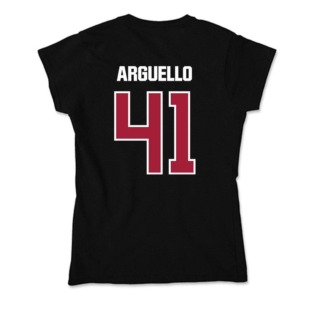 Lenoir Rhyne - NCAA Men's Soccer : Keowen Arguello - Classic Shersey Soft Style Women’s T-Shirt-1