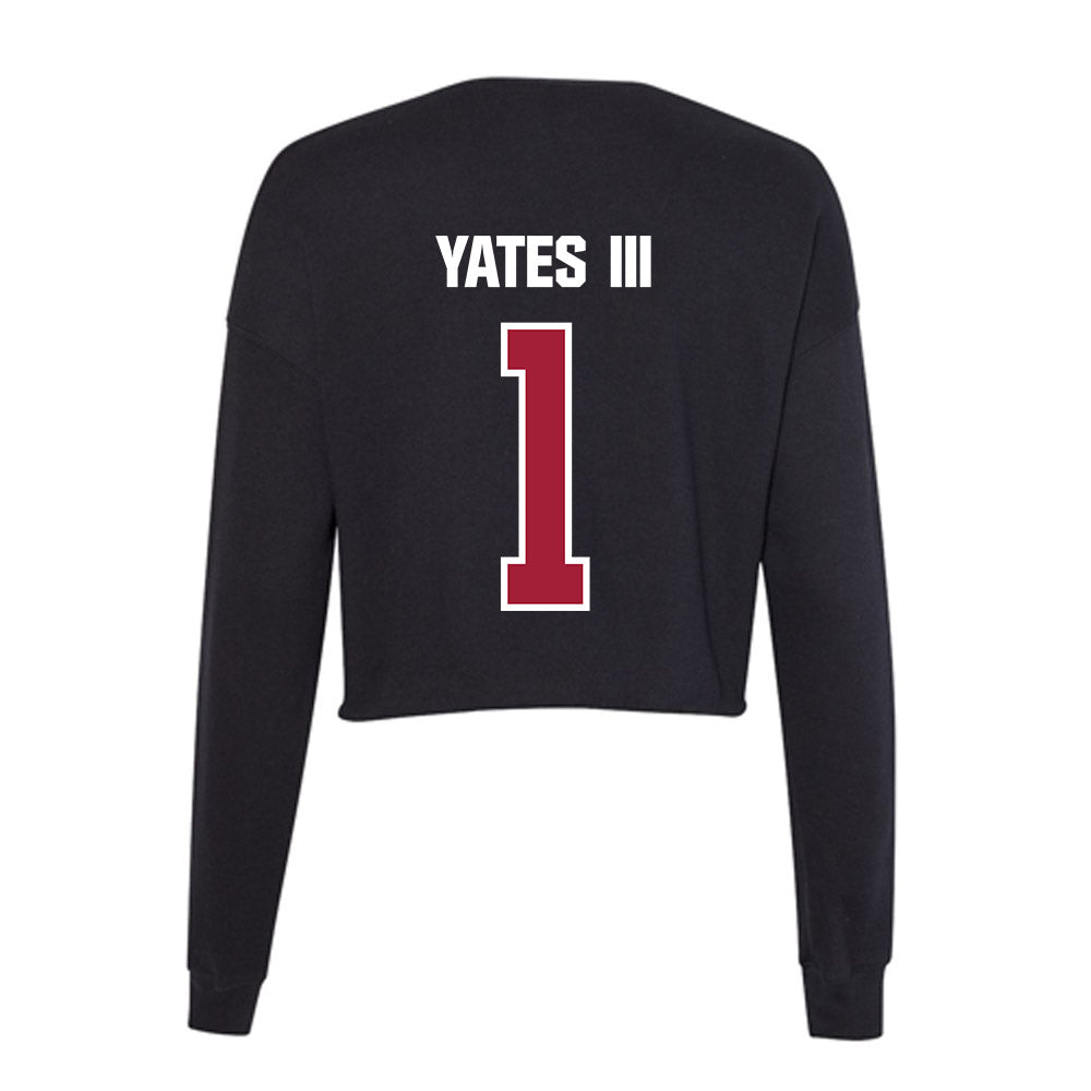 Lenoir Rhyne - NCAA Football : Songa Yates III - Classic Shersey Women's Cropped Crew Fleece-1