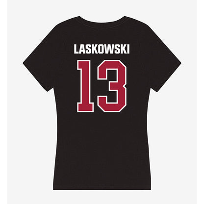 Lenoir Rhyne - NCAA Baseball : Cole Laskowski - Women's V-Neck T-Shirt-1