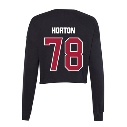 Lenoir Rhyne - NCAA Football : Noah Horton - Classic Shersey Women's Cropped Crew Fleece-1