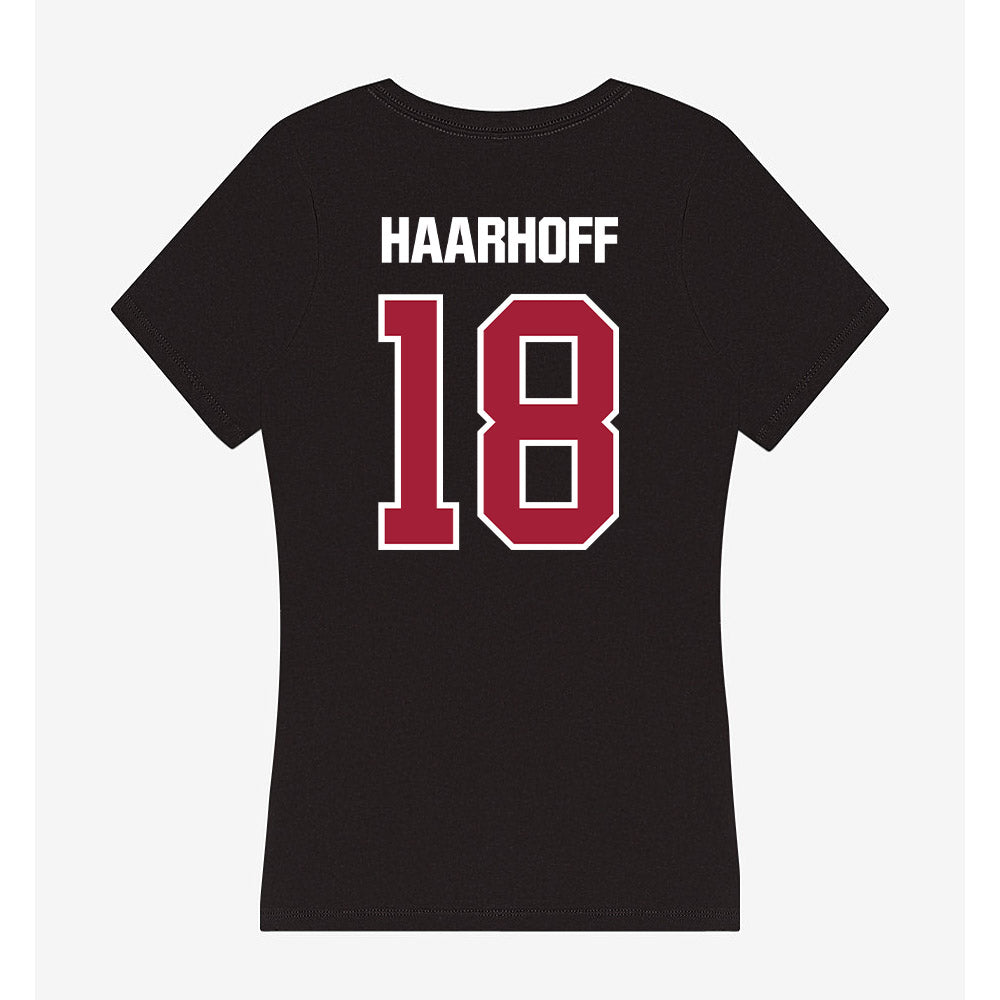 Lenoir Rhyne - NCAA Women's Lacrosse : Ella Haarhoff - Women's V-Neck T-Shirt-1