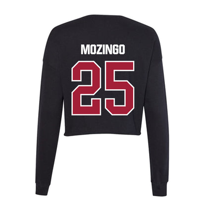 Lenoir Rhyne - NCAA Baseball : Joe Mozingo - Women's Cropped Crew Fleece-1
