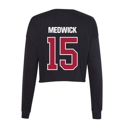 Lenoir Rhyne - NCAA Men's Lacrosse : Deacon Medwick - Classic Shersey Women's Cropped Crew Fleece-1