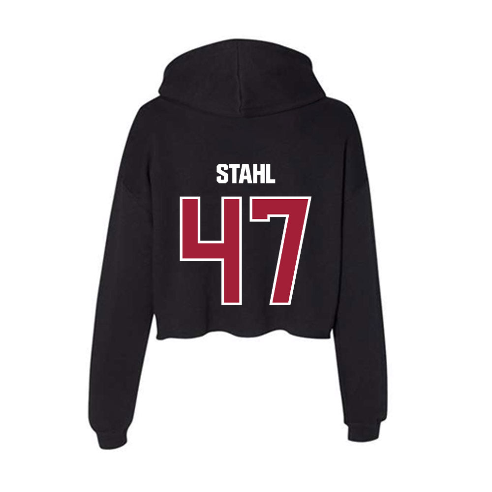 Lenoir Rhyne - NCAA Football : Caleb Stahl - Classic Shersey Women's Crop Fleece Hoodie-1