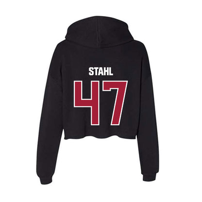 Lenoir Rhyne - NCAA Football : Caleb Stahl - Classic Shersey Women's Crop Fleece Hoodie-1