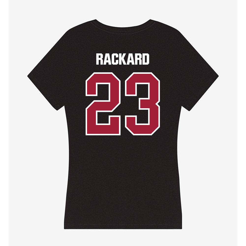 Lenoir Rhyne - NCAA Softball : Katelyn Rackard - Women's V-Neck T-Shirt-1