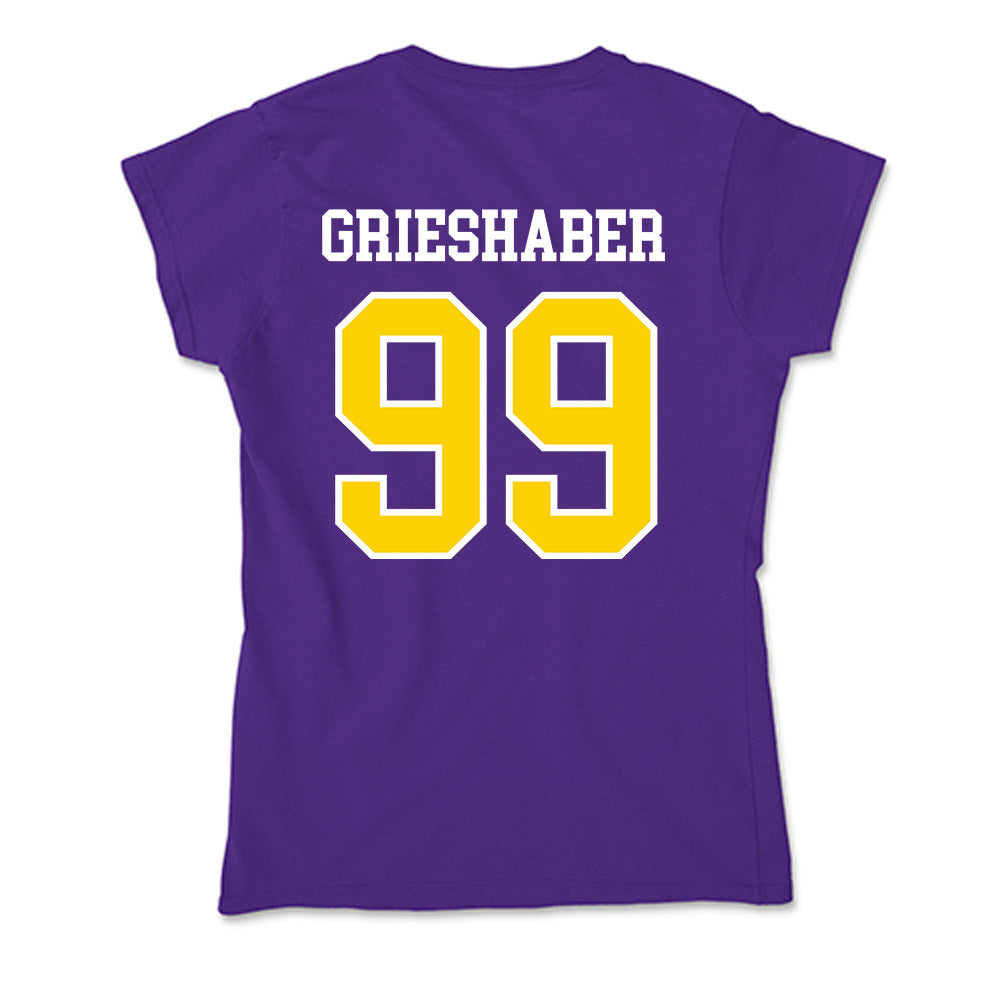 UWSP - NCAA Men's Soccer : Noah Grieshaber - Soft Style Women’s T-Shirt-1