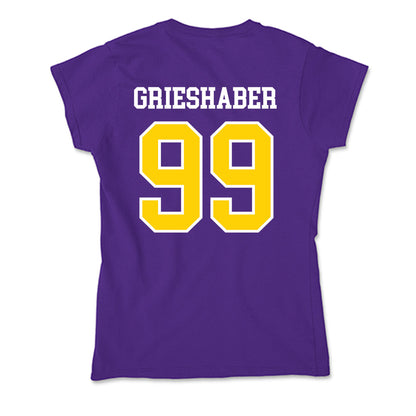 UWSP - NCAA Men's Soccer : Noah Grieshaber - Soft Style Women’s T-Shirt-1