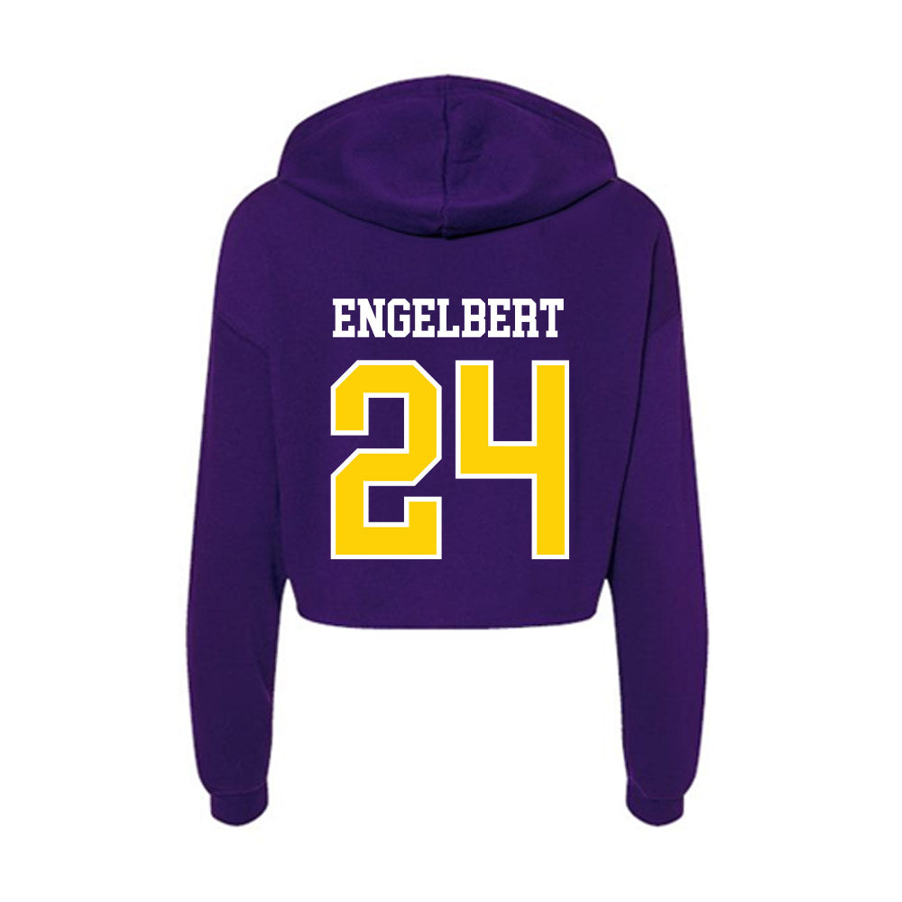 UWSP - NCAA Men's Ice Hockey : Chris Engelbert - Women's Crop Fleece Hoodie-1