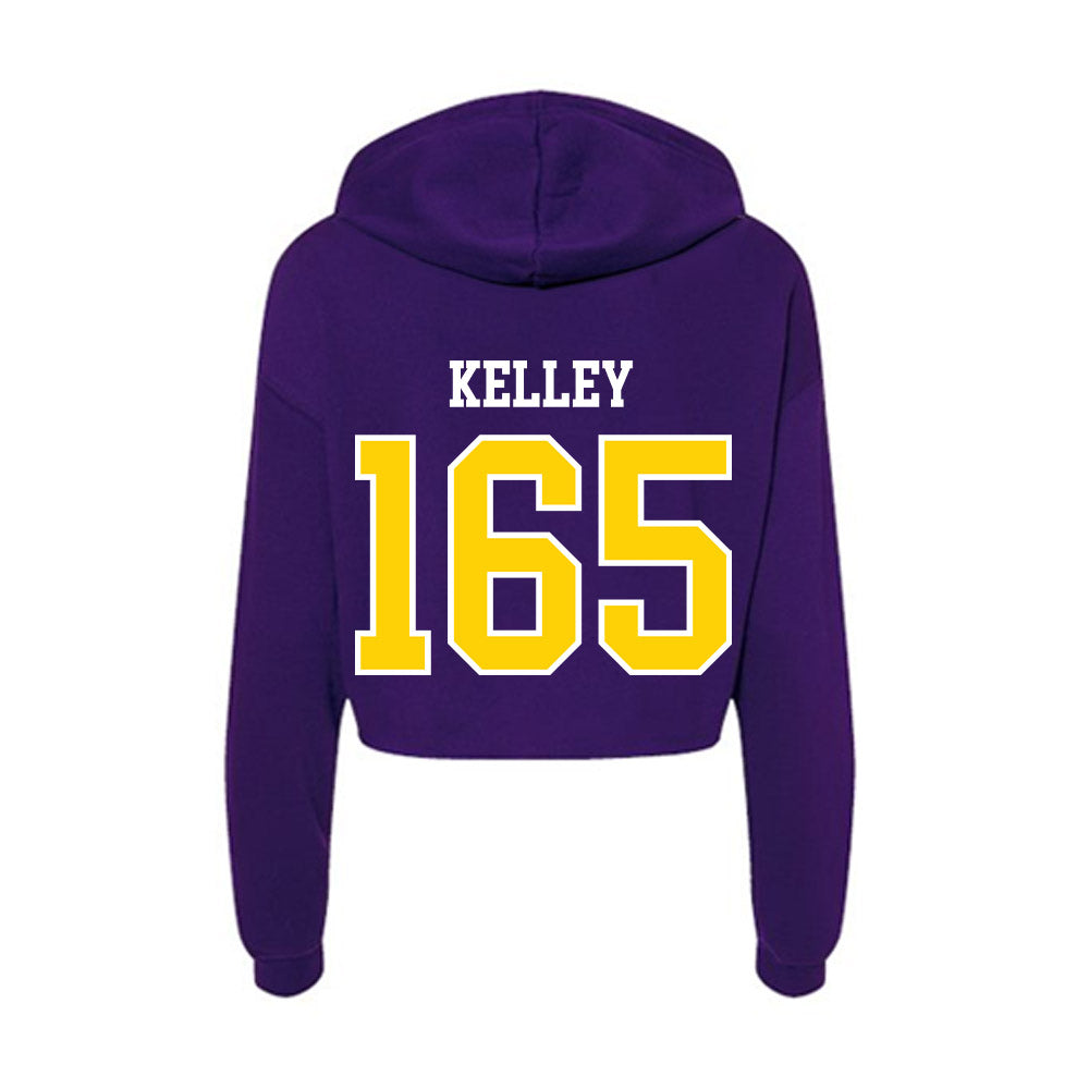 UWSP - NCAA Wrestling : Joseph Kelley - Women's Crop Fleece Hoodie-1