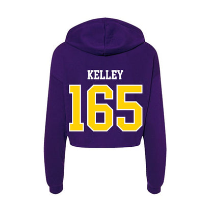 UWSP - NCAA Wrestling : Joseph Kelley - Women's Crop Fleece Hoodie-1