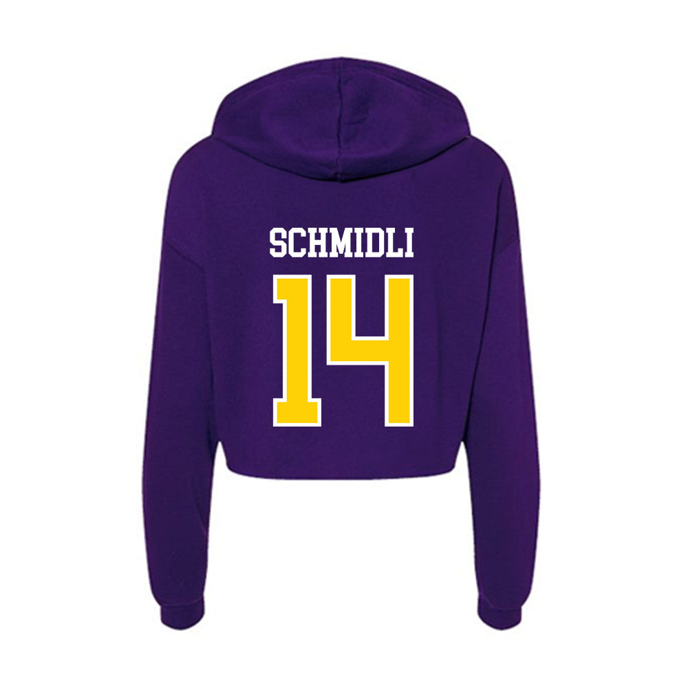 UWSP - NCAA Women's Lacrosse : Allison Schmidli - Women's Crop Fleece Hoodie-1