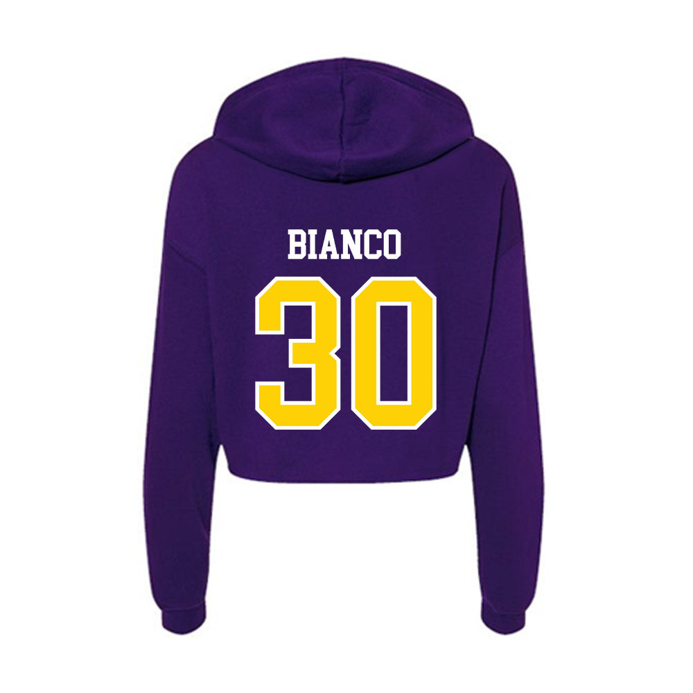 UWSP - NCAA Men's Soccer : Vincent Bianco - Women's Crop Fleece Hoodie-1