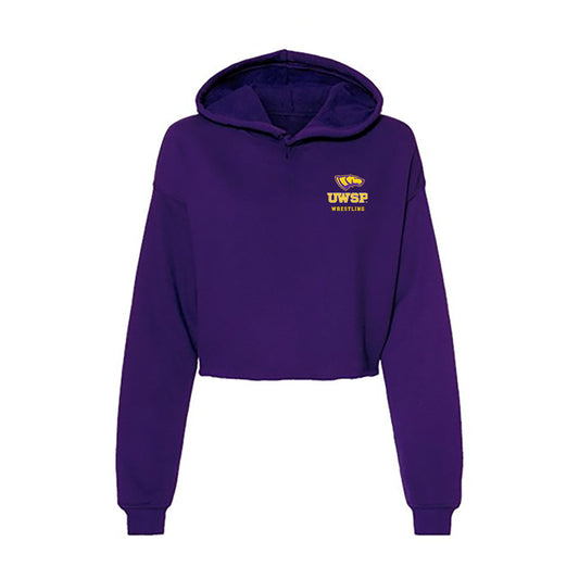 UWSP - NCAA Wrestling : Kyler Walske - Women's Crop Fleece Hoodie-0