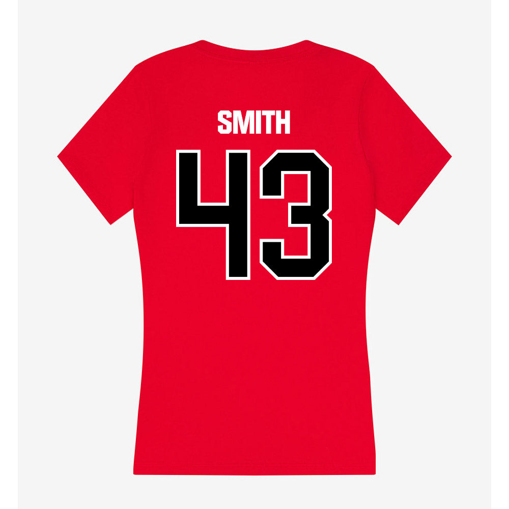 Youngstown State - NCAA Football : Jay Smith - Women's V-Neck T-Shirt-1