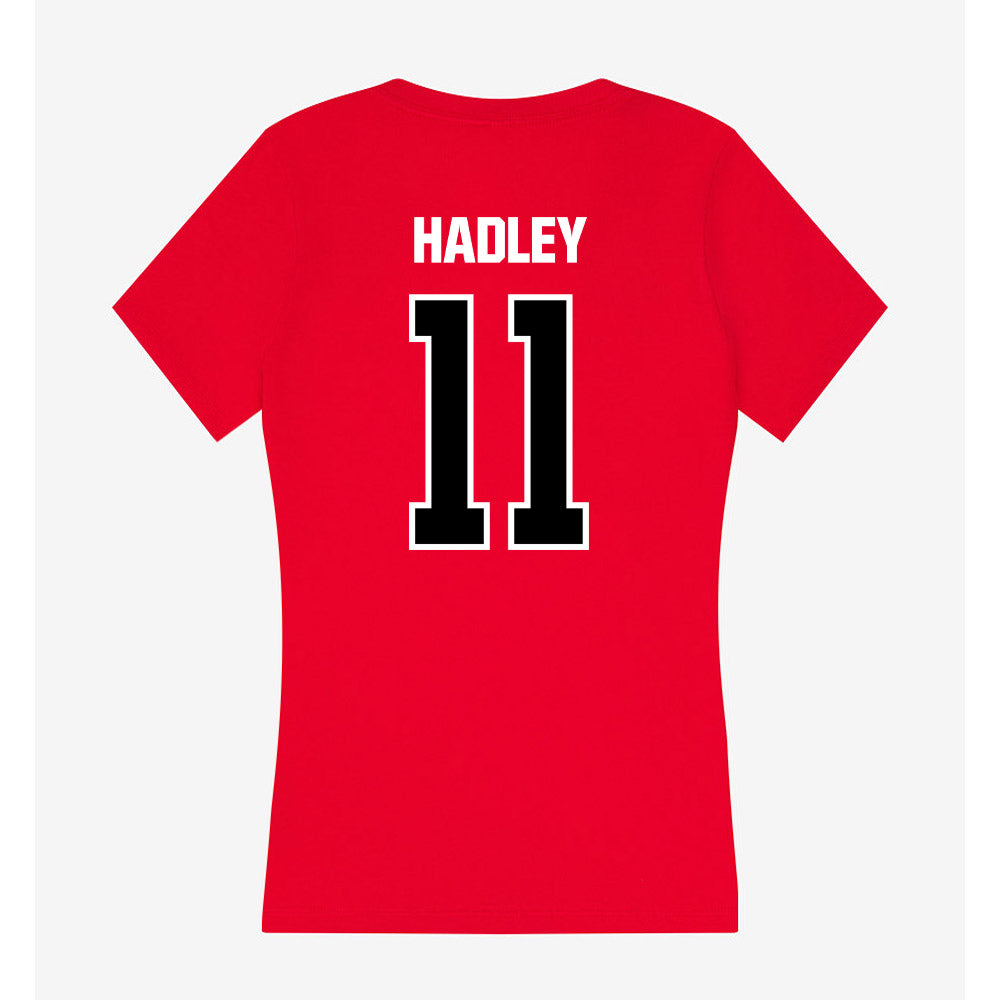 Youngstown State - NCAA Baseball : Caleb Hadley - Women's V-Neck T-Shirt-1