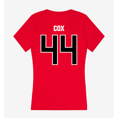 Youngstown State - NCAA Baseball : Banks Cox - Women's V-Neck T-Shirt-1