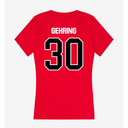 Youngstown State - NCAA Baseball : Jacob Gehring - Women's V-Neck T-Shirt-1