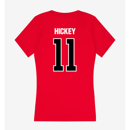 Youngstown State - NCAA Football : Dathan Hickey - Women's V-Neck T-Shirt-1