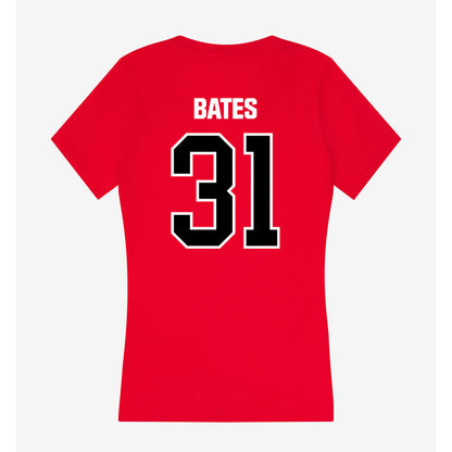 Youngstown State - NCAA Football : Dayveon Bates - Women's V-Neck T-Shirt-1