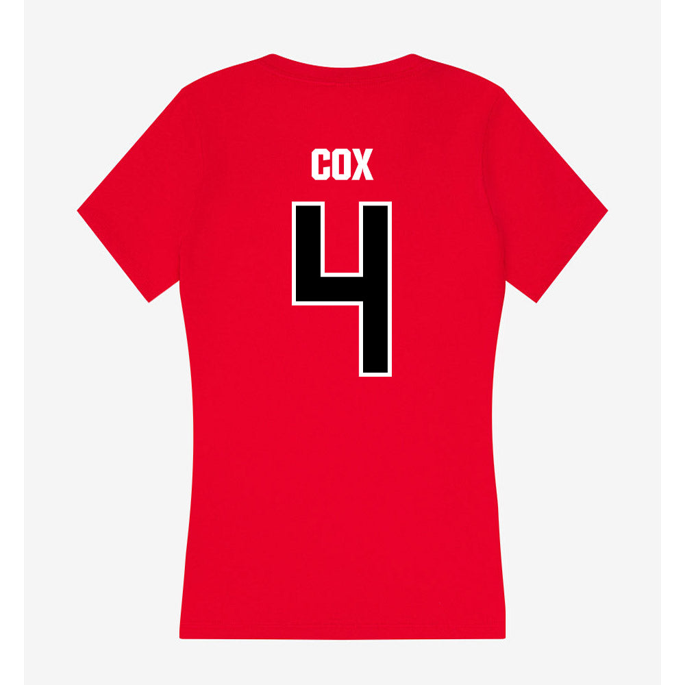 Youngstown State - NCAA Women's Lacrosse : Lena Cox - Women's V-Neck T-Shirt-1