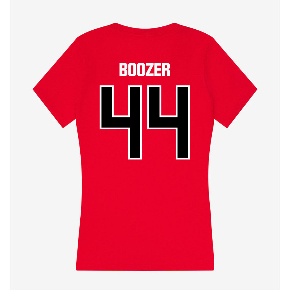 Youngstown State - NCAA Football : Nathan Boozer - Women's V-Neck T-Shirt-1