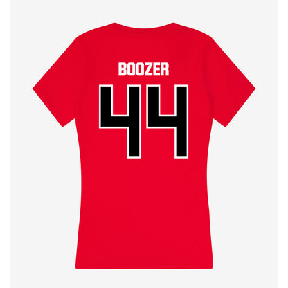 Youngstown State - NCAA Football : Nathan Boozer - Women's V-Neck T-Shirt-1