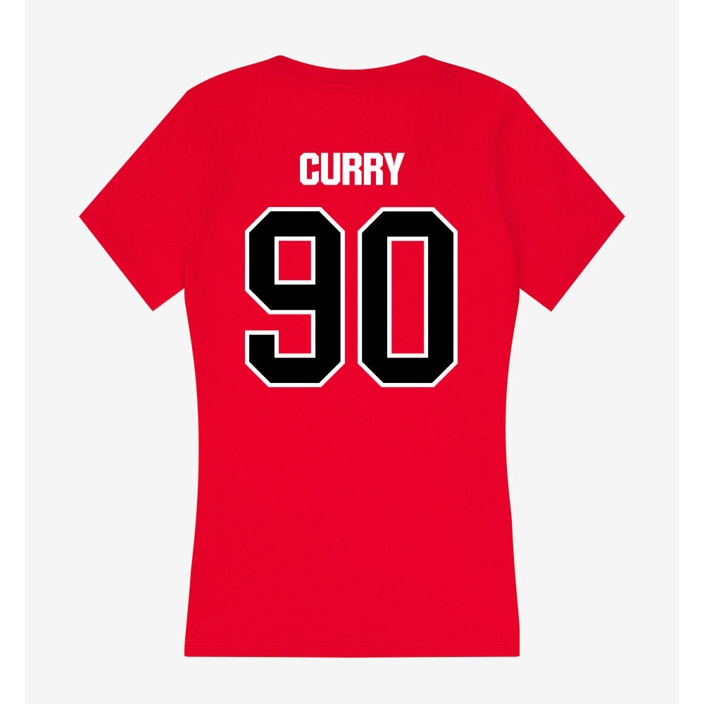 Youngstown State - NCAA Football : Ebony Curry - Women's V-Neck T-Shirt-1