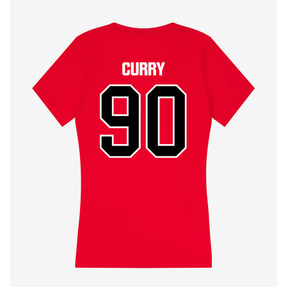 Youngstown State - NCAA Football : Ebony Curry - Women's V-Neck T-Shirt-1