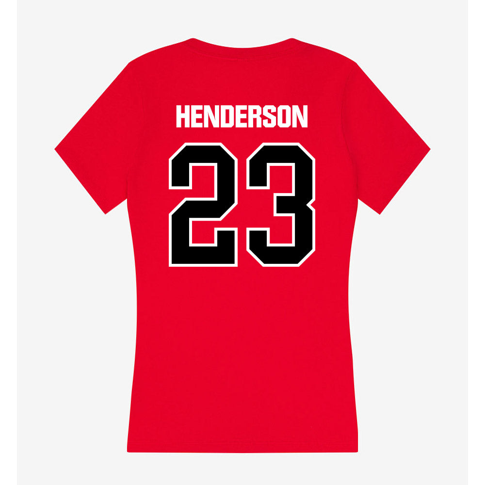 Youngstown State - NCAA Football : Stephen Henderson - Women's V-Neck T-Shirt-1