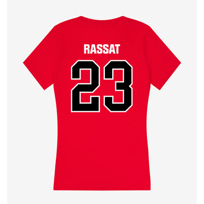 Youngstown State - NCAA Men's Tennis : William Rassat - Women's V-Neck T-Shirt-1