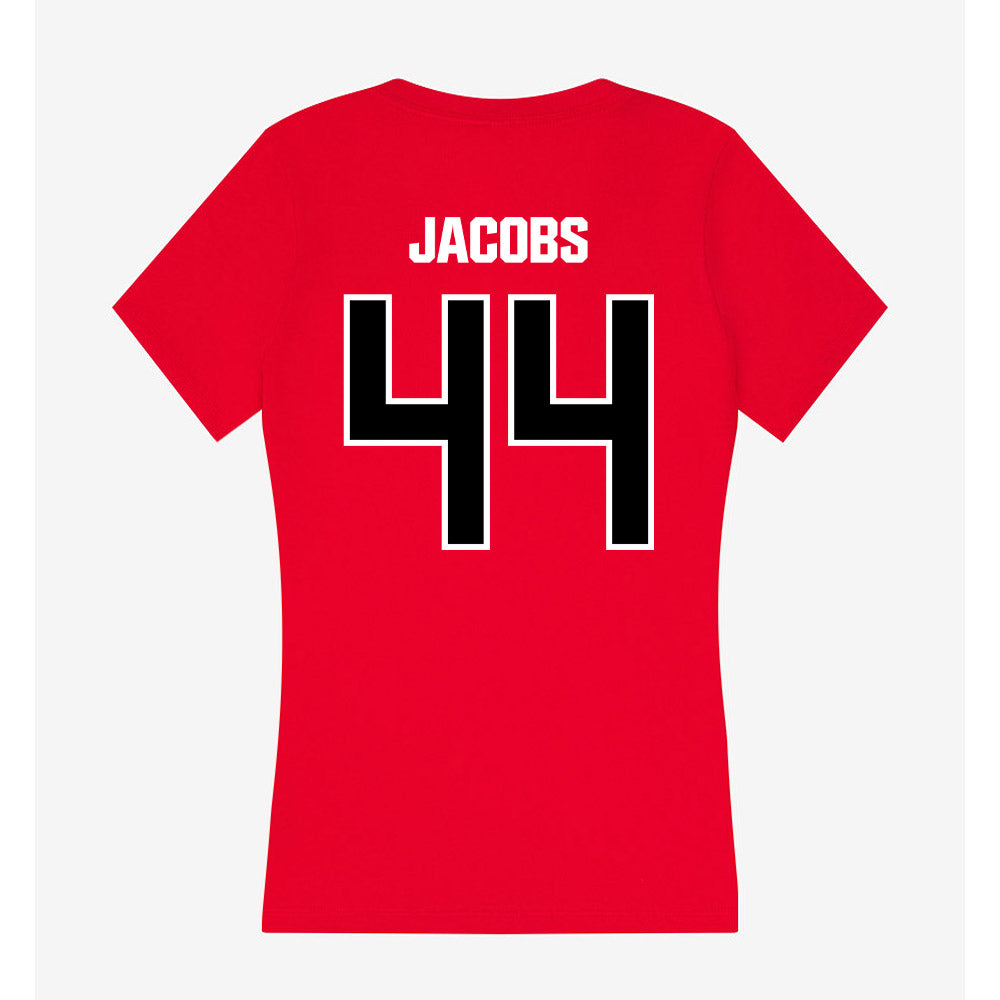Youngstown State - NCAA Football : Parker Jacobs - Women's V-Neck T-Shirt-1