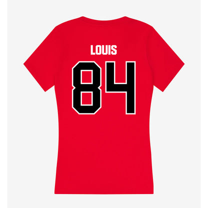 Youngstown State - NCAA Football : Emy Louis - Women's V-Neck T-Shirt-1