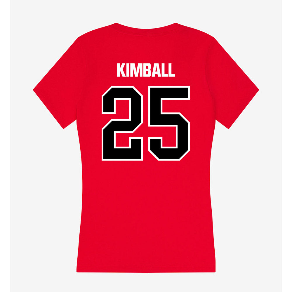 Youngstown State - NCAA Softball : Kennedy Kimball - Women's V-Neck T-Shirt-1