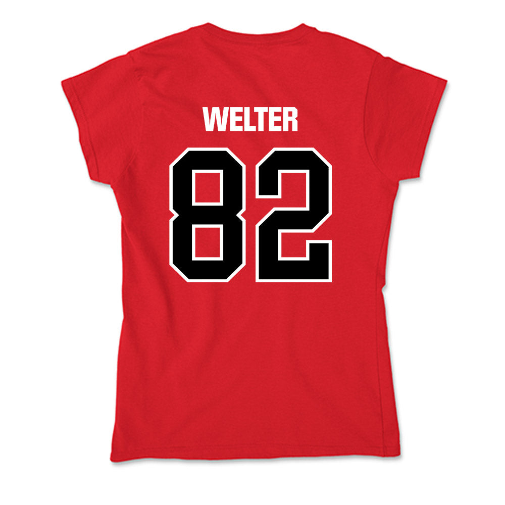 Youngstown State - NCAA Football : Max Welter - Soft Style Women’s T-Shirt-1