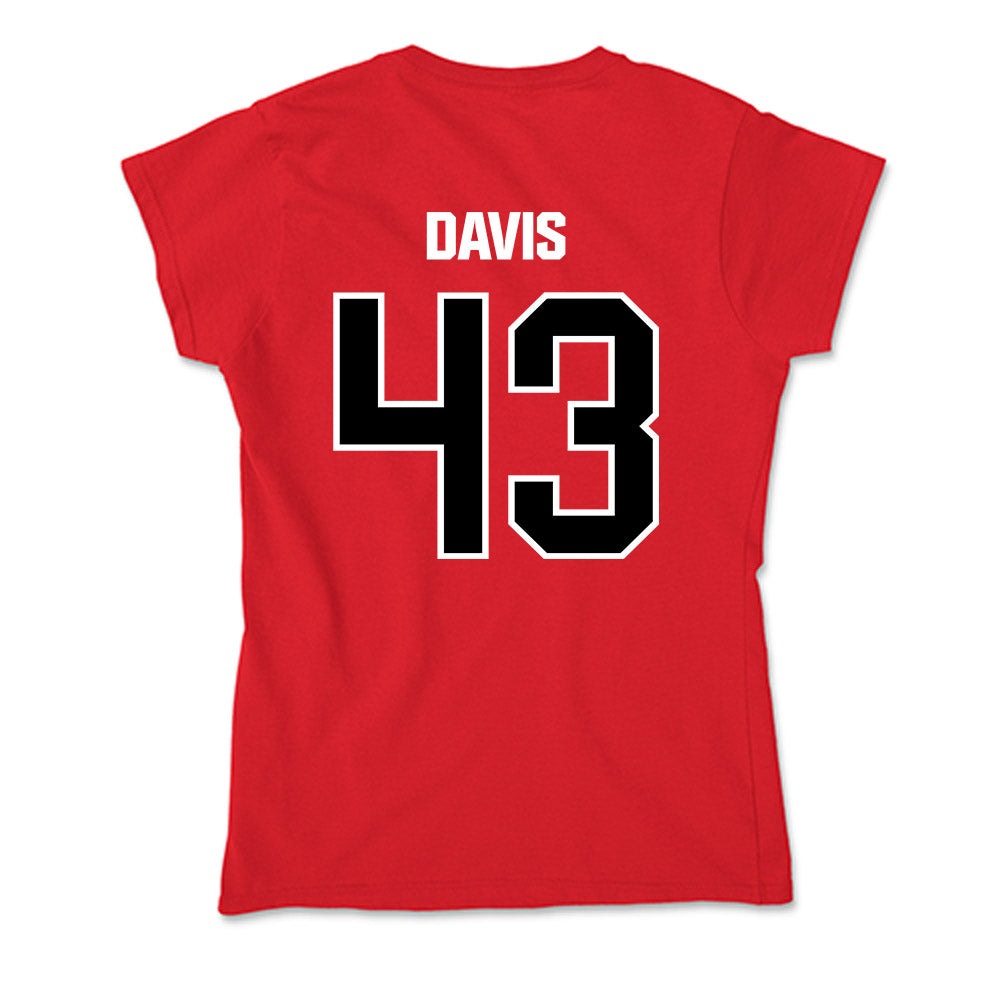 Youngstown State - NCAA Baseball : Braedon Davis - Soft Style Women’s T-Shirt-1