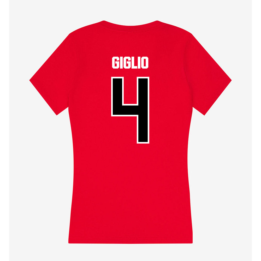 Youngstown State - NCAA Women's Volleyball : Bianca Giglio - Women's V-Neck T-Shirt-1