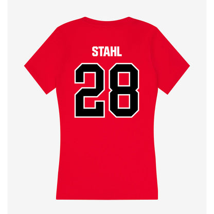Youngstown State - NCAA Women's Lacrosse : Mia Stahl - Women's V-Neck T-Shirt-1