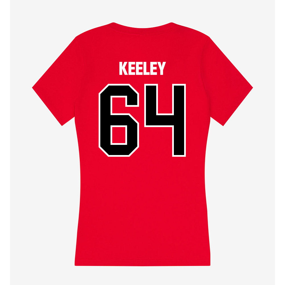 Youngstown State - NCAA Football : Matthew Keeley - Women's V-Neck T-Shirt-1