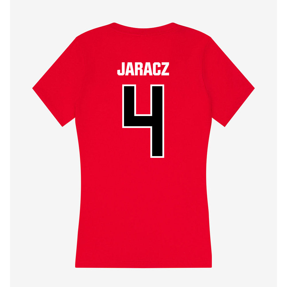 Youngstown State - NCAA Women's Soccer : Mara Jaracz - Women's V-Neck T-Shirt-1