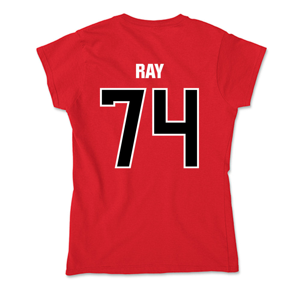 Youngstown State - NCAA Football : Ethan Ray - Soft Style Women’s T-Shirt-1