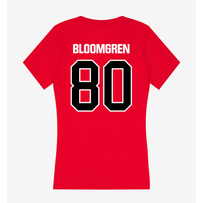 Youngstown State - NCAA Football : Christian Bloomgren - Women's V-Neck T-Shirt-1