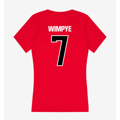 Youngstown State - NCAA Football : Justin Wimpye - Women's V-Neck T-Shirt-1