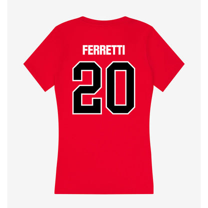 Youngstown State - NCAA Baseball : Jake Ferretti - Women's V-Neck T-Shirt-1