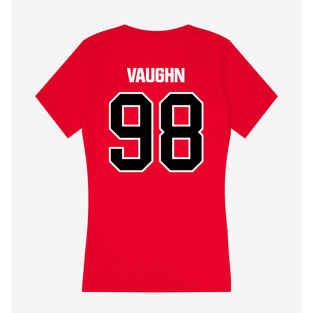 Youngstown State - NCAA Football : Collin Vaughn - Women's V-Neck T-Shirt-1