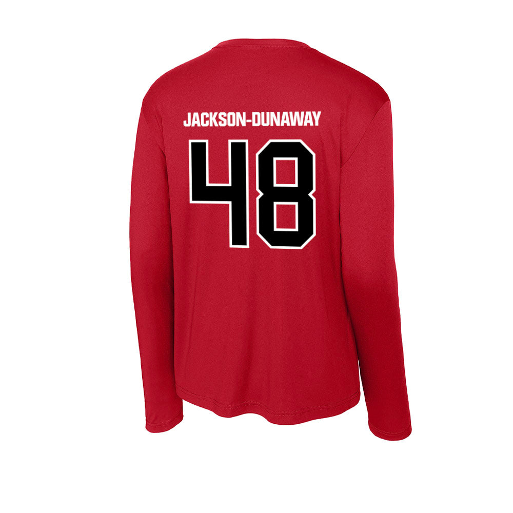 Youngstown State - NCAA Football : Andrew Jackson-Dunaway - Activewear Long Sleeve T-Shirt-1