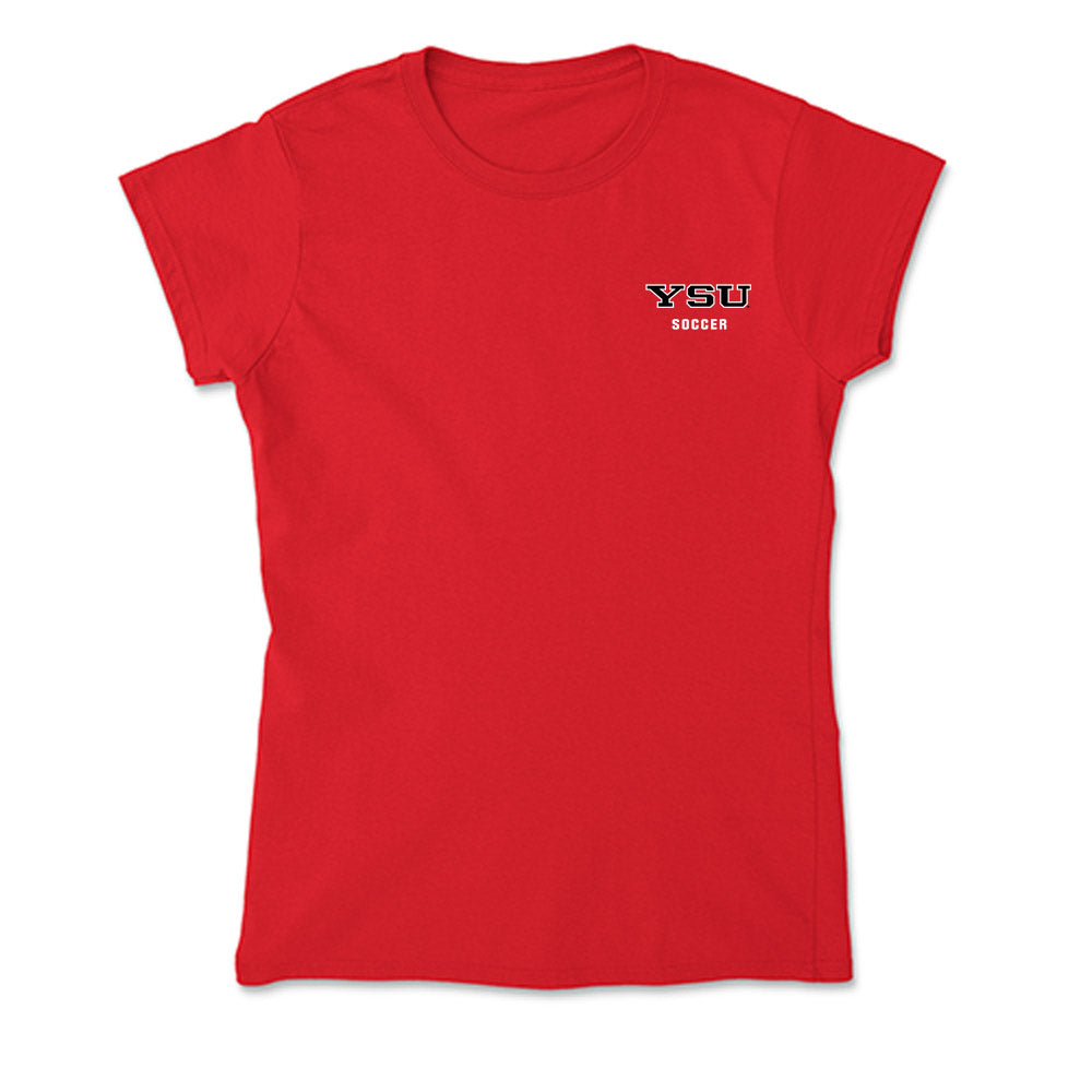 Youngstown State - NCAA Women's Soccer : Emma Berdiner - Soft Style Women’s T-Shirt-0